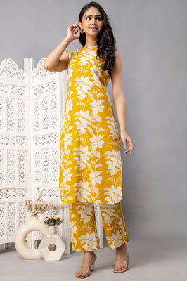 Yellow Aura Floral Co-ord set