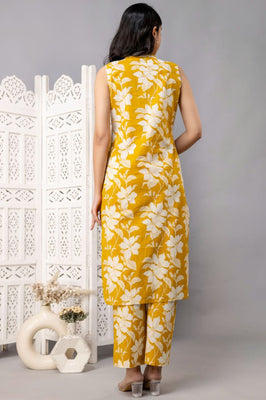 Yellow Aura Floral Co-ord set