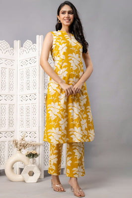 Yellow Aura Floral Co-ord set