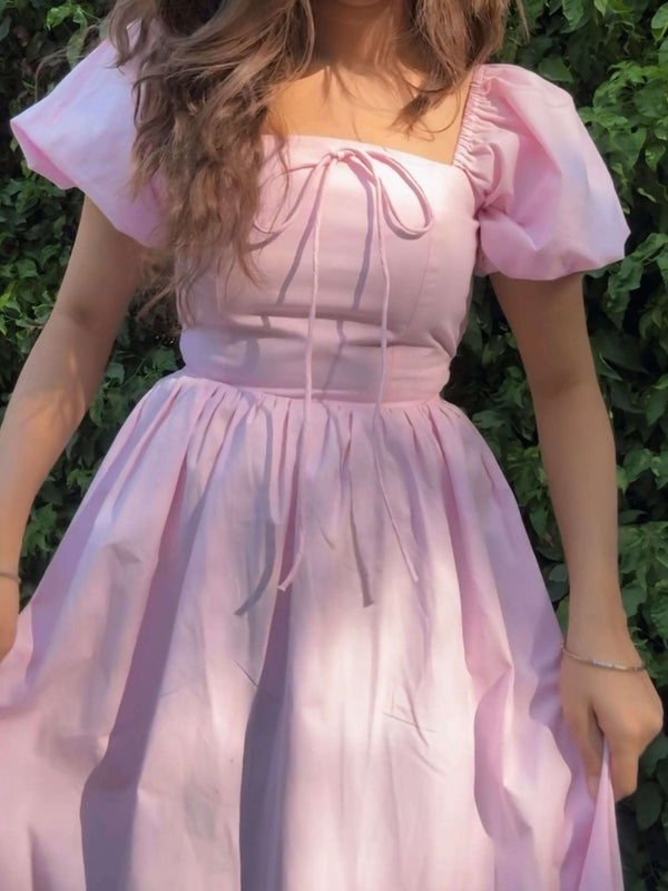 Pink Arabella Flowy Dress Maxi