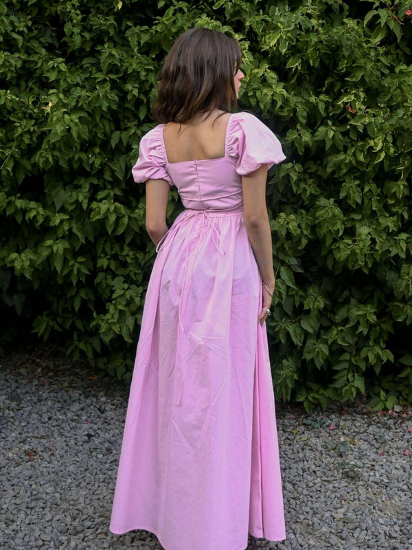 Pink Arabella Flowy Dress Maxi