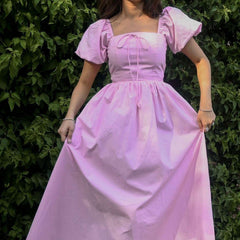 Pink Arabella Flowy Dress Maxi