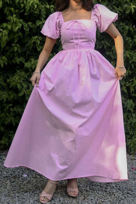 Pink Arabella Flowy Dress Maxi