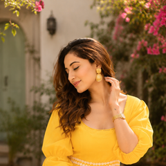 Golden Hour Colour Block Flare Dress
