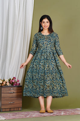 Mom-To-Be Floral Comfort Cotton Gown