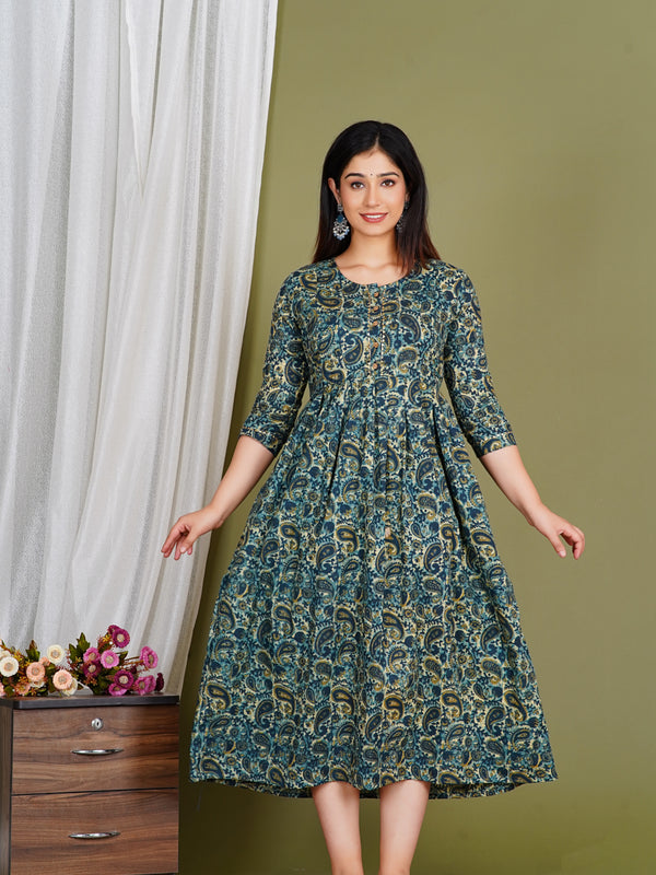 Mom-To-Be Floral Comfort Cotton Gown