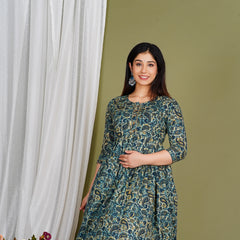 Mom-To-Be Floral Comfort Cotton Gown