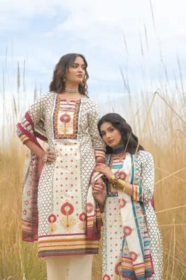 Multiyellow Heritage Cotton Printed Suit Set