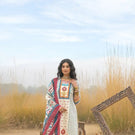 Multiblue Cotton Printed Suit Set
