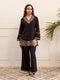 Sophisticated Black Floral Cotton Co-Ord Set