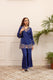 Heritage Blue Floral Embroidered Cotton Co-Ord Set