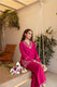 Fuchsia Pink Cotton Embroidered Co-Ord Set