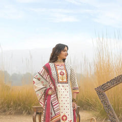 Multiyellow Heritage Cotton Printed Suit Set