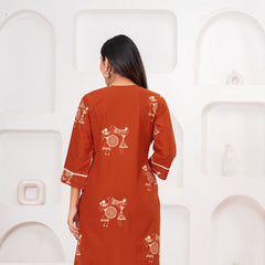 Desert Folk Rust Cotton Co-ord Set