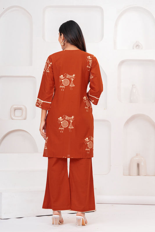 Desert Folk Rust Cotton Co-ord Set
