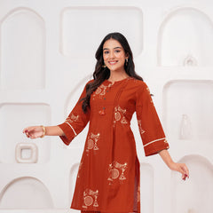 Desert Folk Rust Cotton Co-ord Set