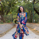 Floral Symphony Designer Suit Set