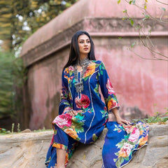 Floral Symphony Designer Suit Set