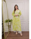 Floral Garden Green Premium Cotton Co-Ord Set