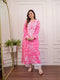 Floral Charm Pink Premium Cotton Co-Ord Set