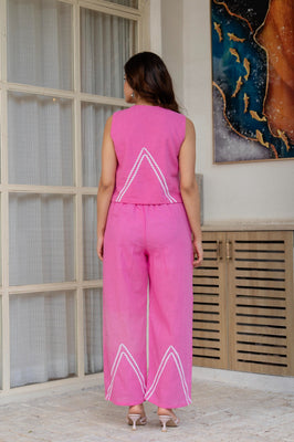 Viva Pink Premium Cotton Co-Ord Set