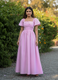 Pink Arabella Flowy Dress Maxi